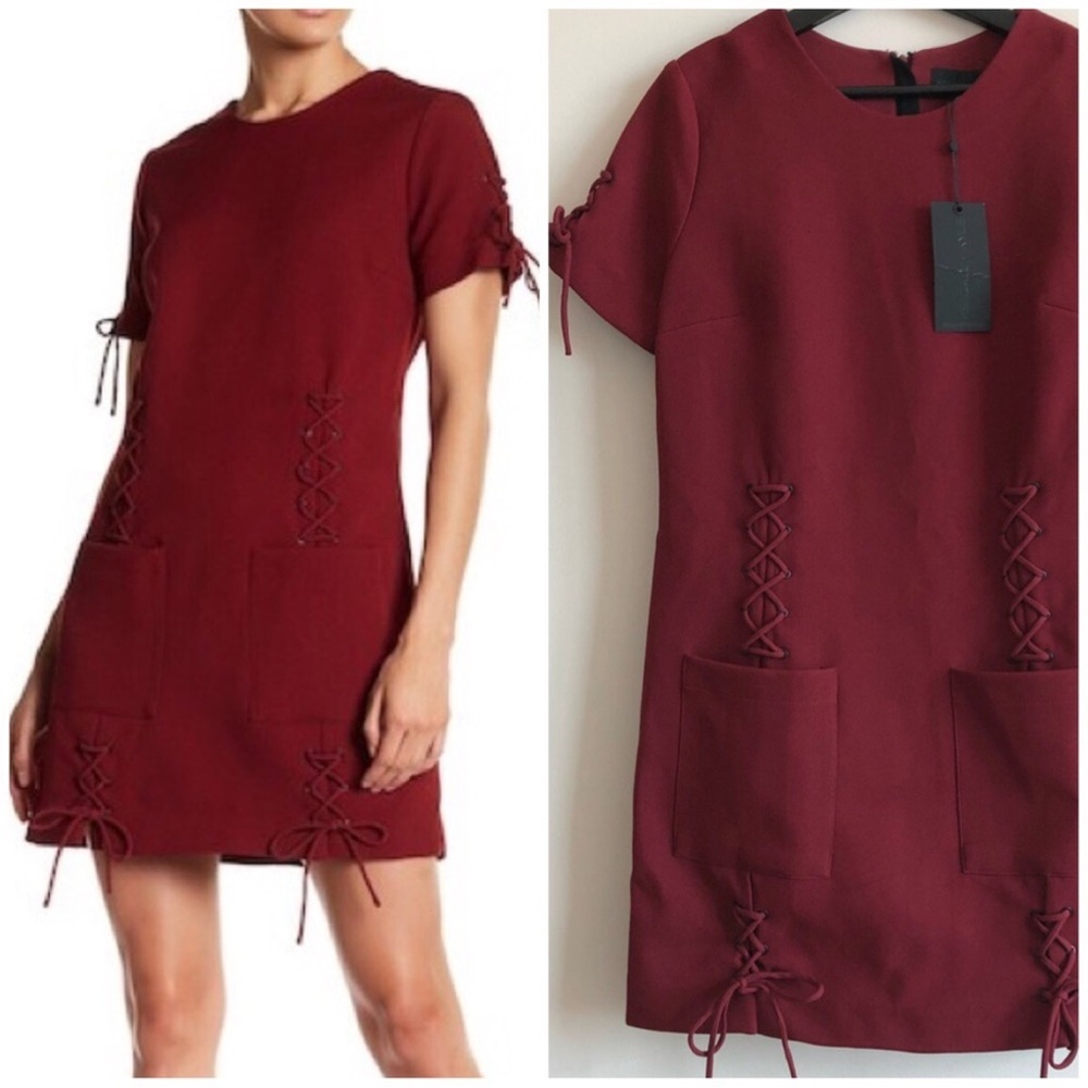 Kendall & Kylie Lace Up Dress